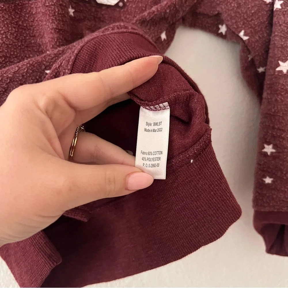Wes & Willy Girls Texas A&M Aggies Star Print Sweatshirt Sz 5